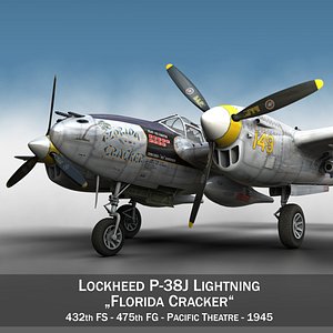 lockheed lightning - florida 3d model