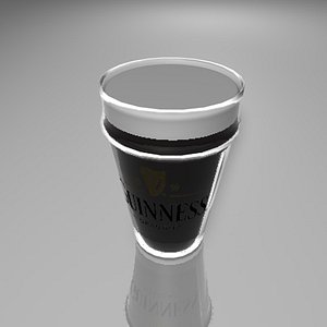 3d model beer glass