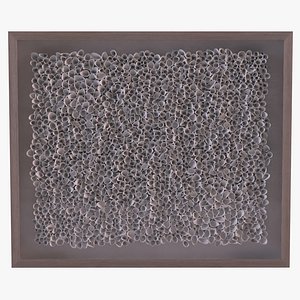 3D Artwork Mussels Wall Piece Framed