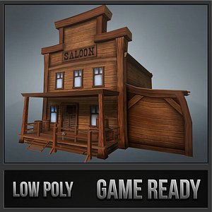 3d model western saloon
