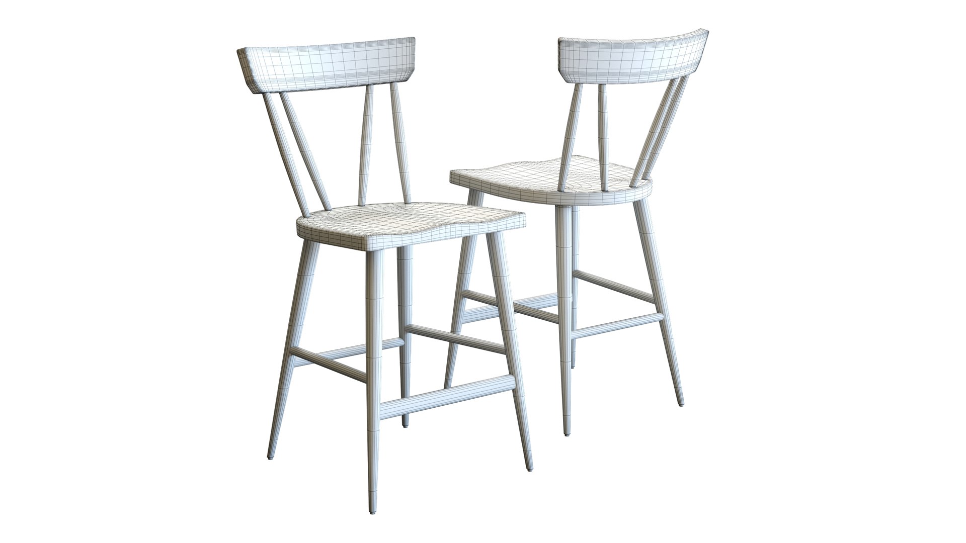 3D Crate And Barrel Juni Counter Stool TurboSquid 2090593