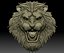Lion head STL file relief for CNC router or 3D printer