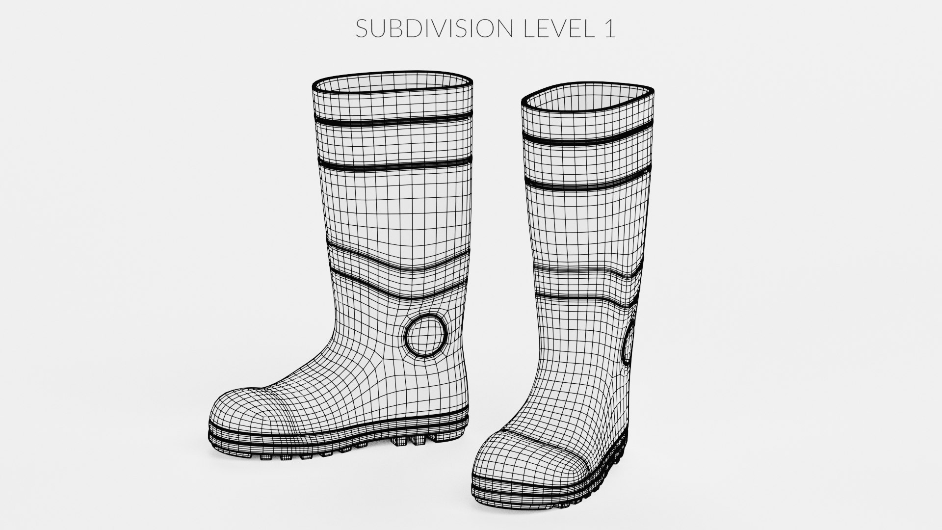 Rain boots 3D model - TurboSquid 1601486