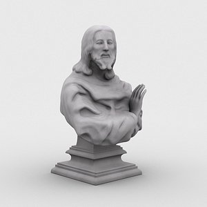 3d model bust jesus