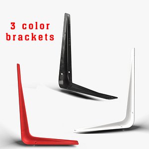 Industrial Reinforced Steel Shelf Bracket- 3 color