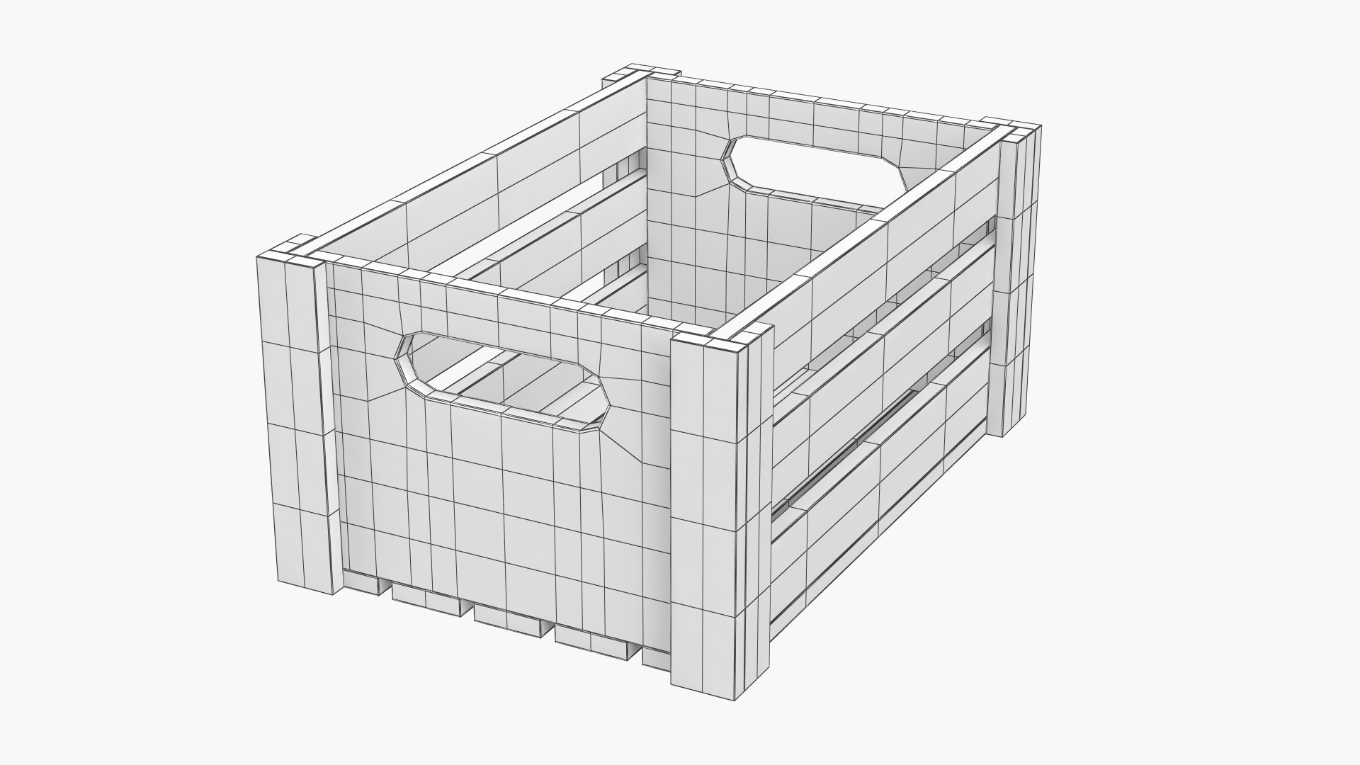 3D model wooden crate wood - TurboSquid 1509756