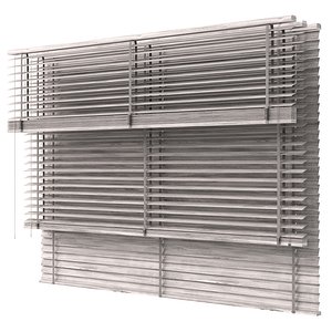 3D Wooden Blinds Set 39