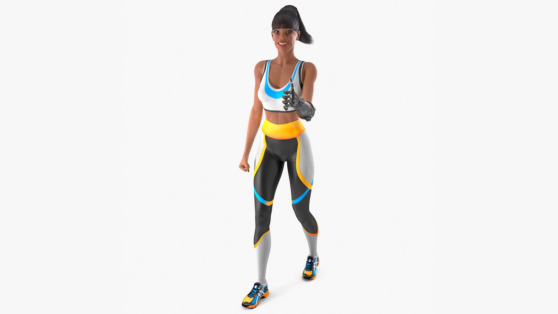 Rigged Man and Woman with Prosthetic Collection 3D model preview