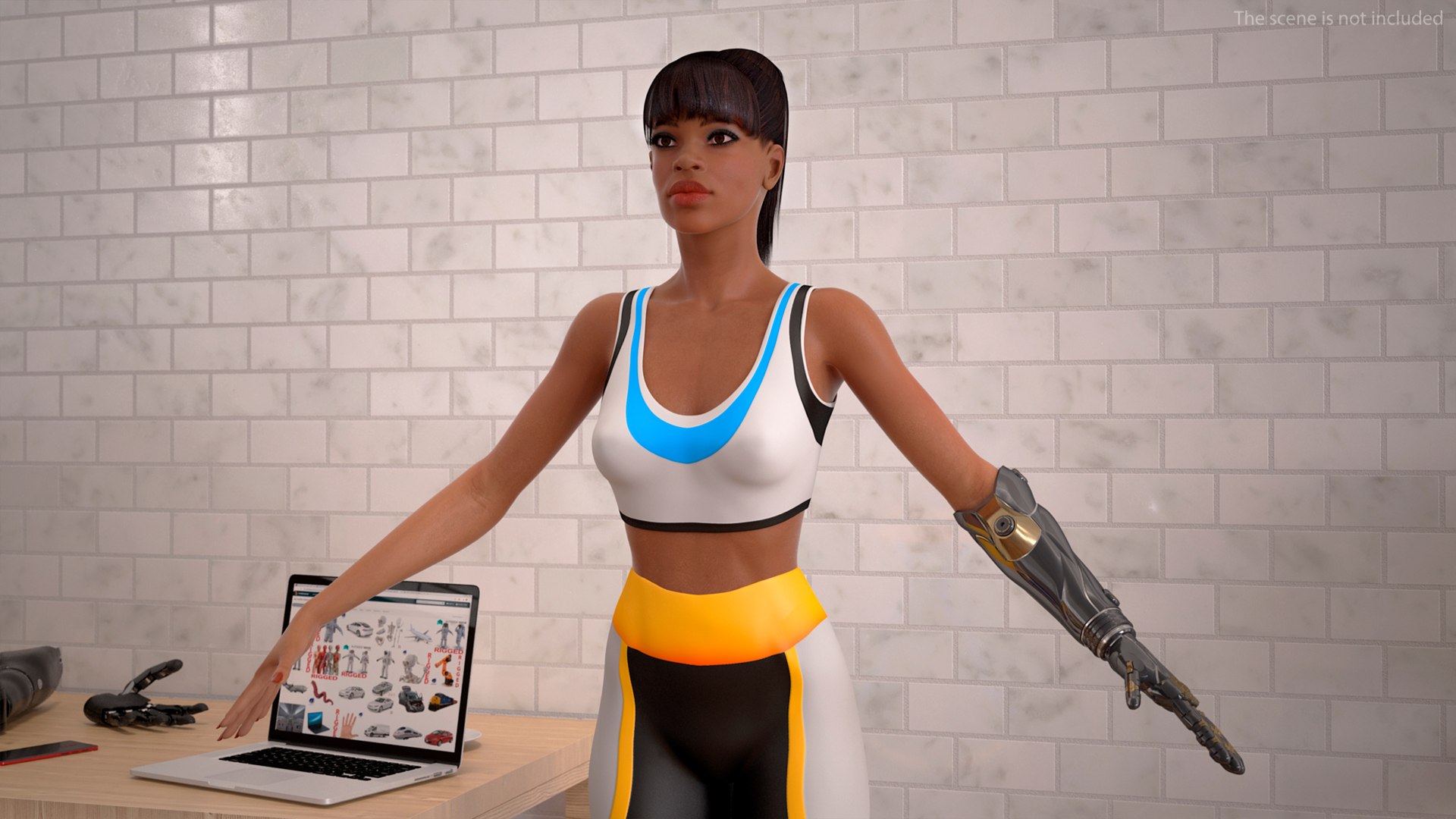 3D model Young Woman with Powered Prosthetic Arm Rigged https://p.turbosquid.com/ts-thumb/yH/x9VS3h/th/youngwomanwithpoweredprostheticarmrigged3dsmodel006/jpg/1698550282/1920x1080/fit_q87/e27b2d63d96b00e97f6d1f448e36ba1723a79e79/youngwomanwithpoweredprostheticarmrigged3dsmodel006.jpg
