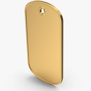 Gold Dogtag 3D model