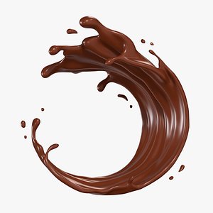 3D model Chocolate Splash 18