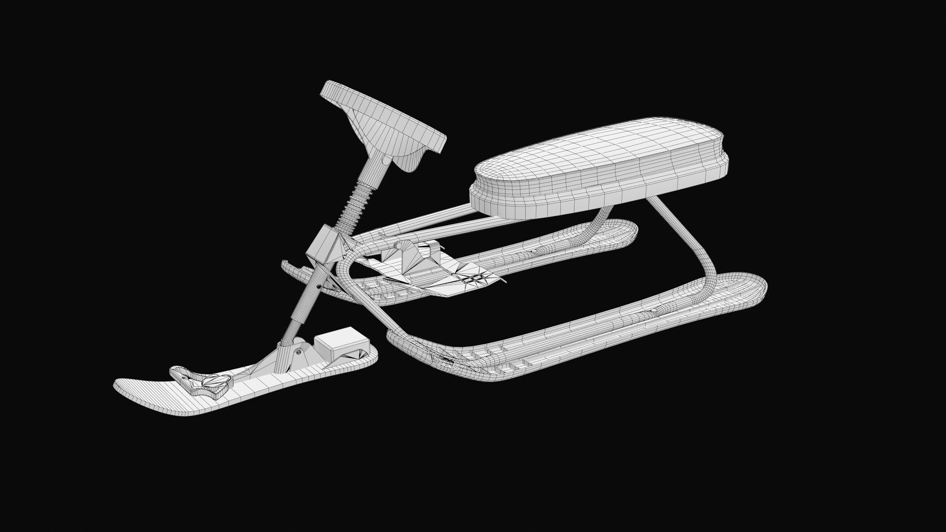 3D Snow Racer Sled model TurboSquid 2179650