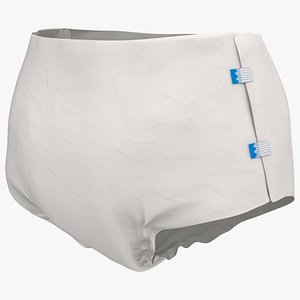 Adult Tape Fastening Incontinence Diaper White