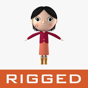 rigged saoirse 3d max