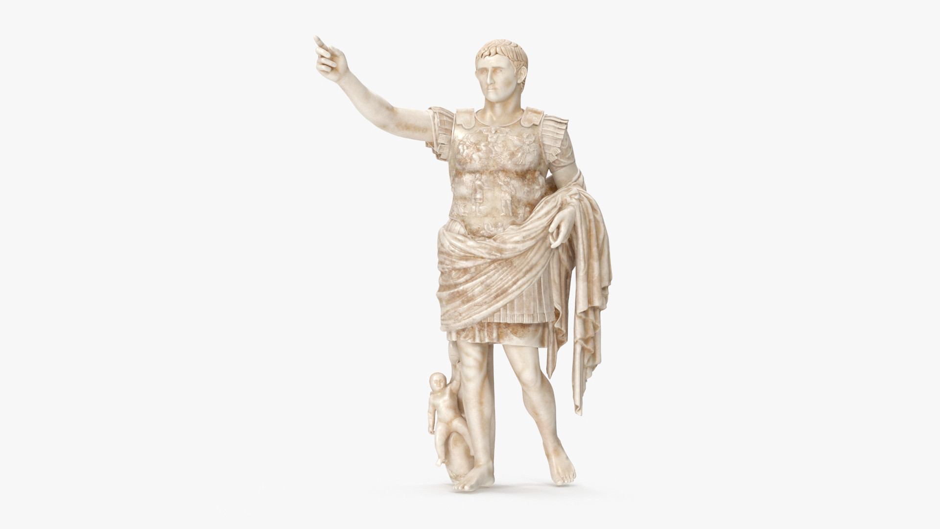 Caesar Augustus Of Prima Porta Roman Statue For 3D Print 3D ...