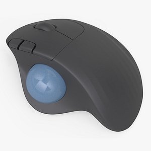 3D Wireless Trackball Mouse model