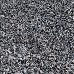 3D realistic gravel scan