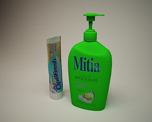 soap pump 3d c4d