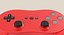 Controlador de videojuegos rojo