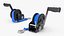 Hand Crank Boat Winch with Nylon Strap Blue