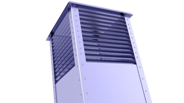 3D модель Металлическая Вентиляция 48 - TurboSquid 2108911