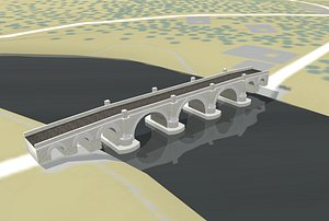 Stone three-arch bridge (Roman)