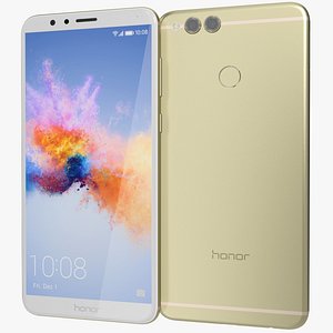 honor 7x gold 3D model
