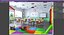 3D Three Kids Interior Spaces model
