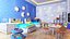 3D Three Kids Interior Spaces model