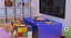 3D Three Kids Interior Spaces model