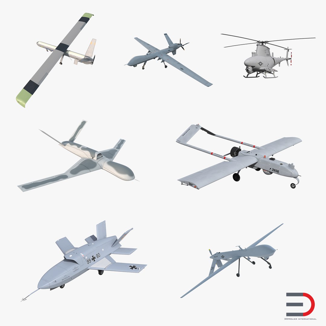 UAV 3D Models Collection 2 3D model preview