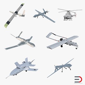 UAV 3D Models Collection 2