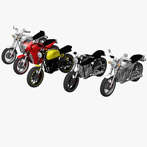 3D Classic Motorcycle Collection
