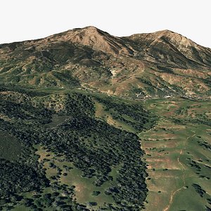 Mount Diablo State of California USA 3D model