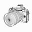 带有Voigtlander镜头的Olympus OM-D无反光镜相机