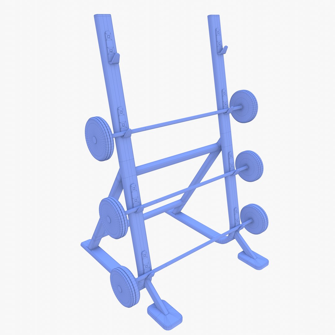 3D Model Barbell Rack - TurboSquid 2024638