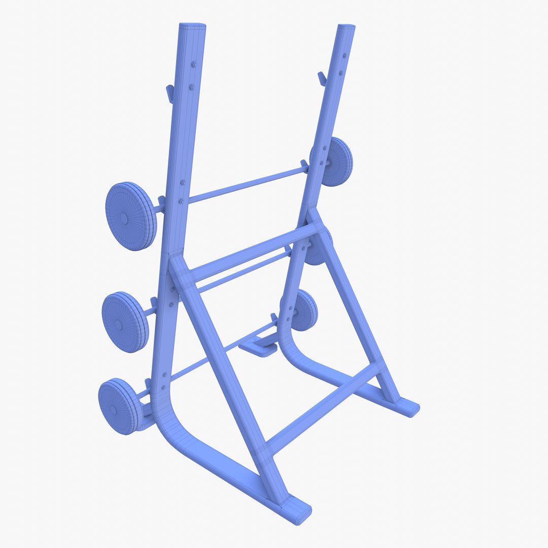 3D Model Barbell Rack - TurboSquid 2024638