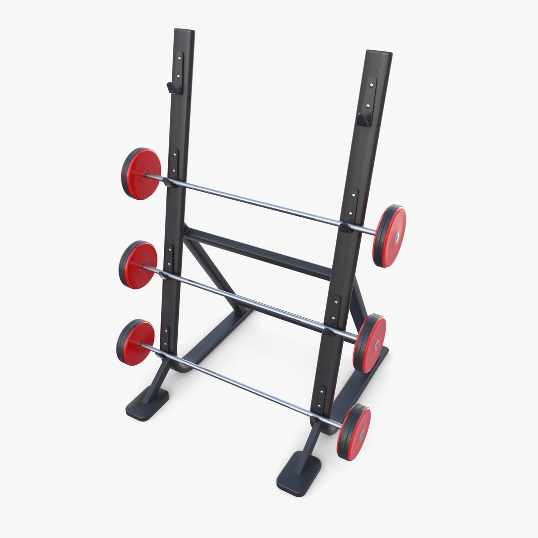 3D Model Barbell Rack - TurboSquid 2024638