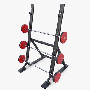 3D model Barbell rack