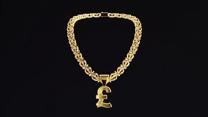 3D British Pound Chain