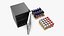 Beverage Cooler with Cans 3D model