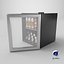 Beverage Cooler with Cans 3D model