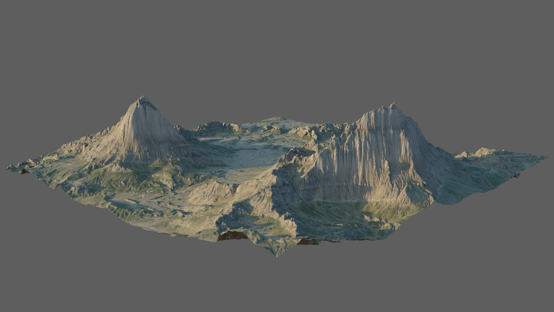 8K Mountain Valley Landscape 4 Model - TurboSquid 1820604