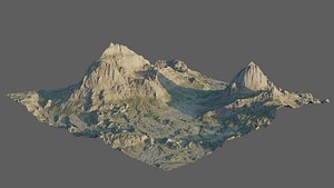 8K Mountain Valley Landscape 4 model