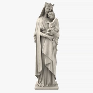 Virgin Mary And Baby Jesus Marble
