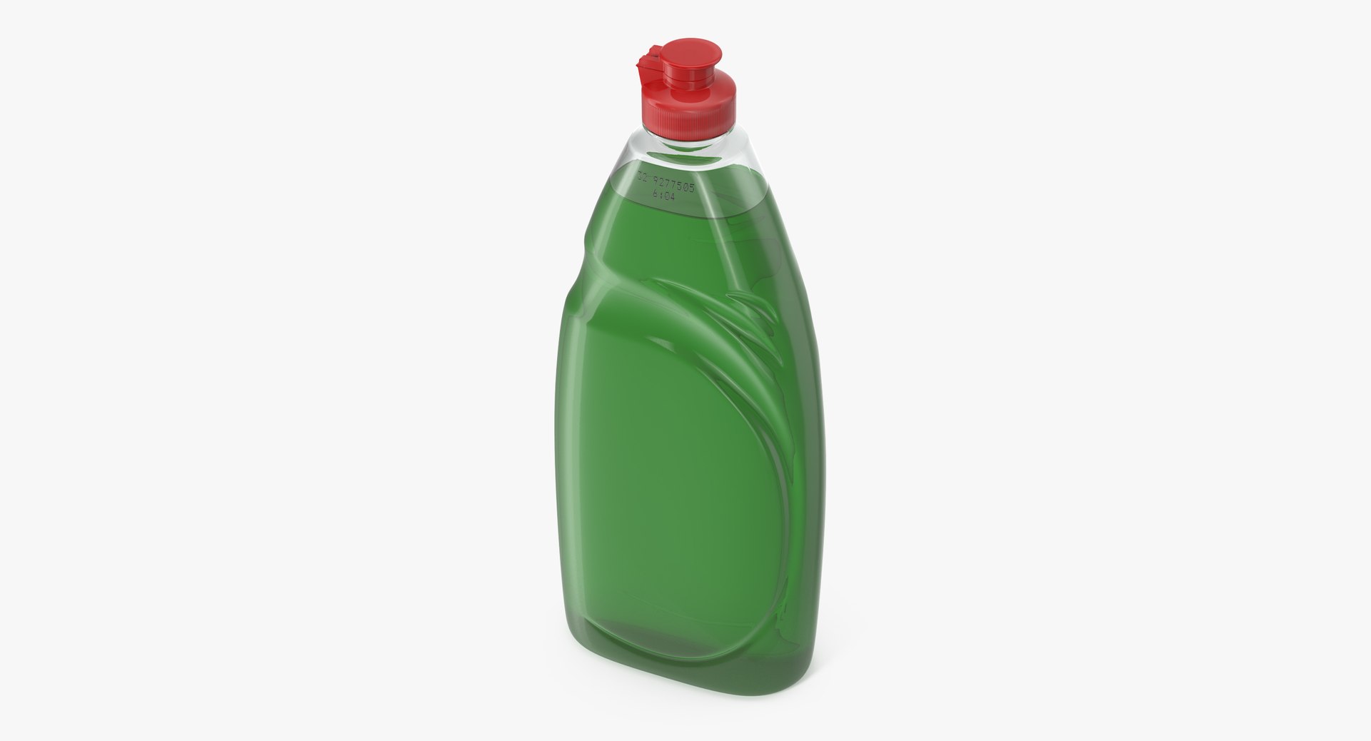 Green Dishwashing Liquid 3D Model 3D model preview