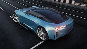 3D Two seater Scandinavian coupe