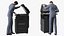 Multifunction Copier with Business Man 3D model