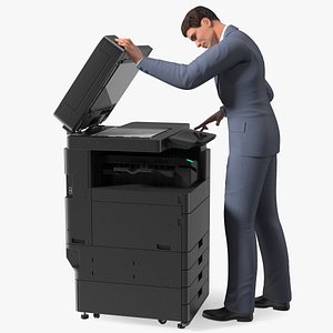 Multifunction Copier with Business Man