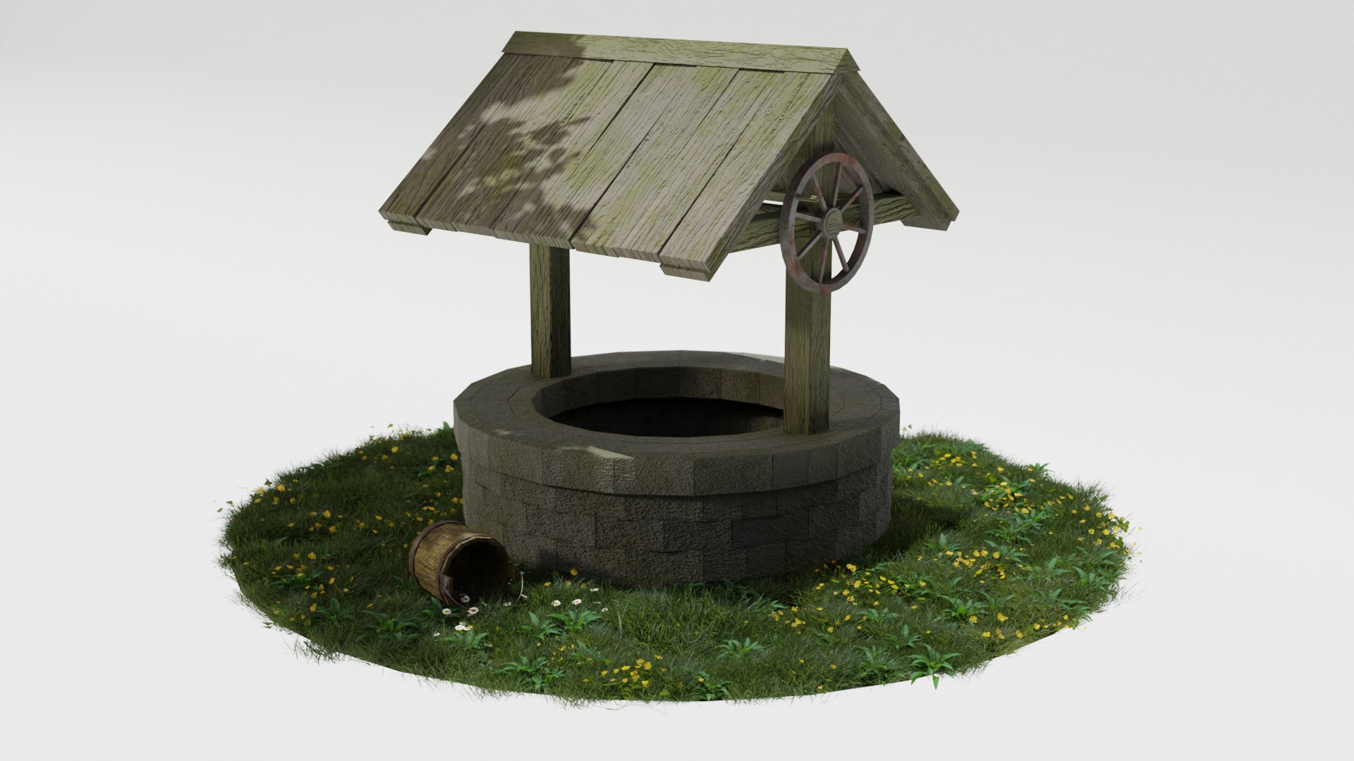 Old Well GameReady Model - TurboSquid 2235168
